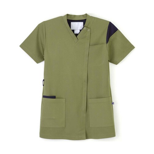 男女兼用スクラブ オリーブ SS