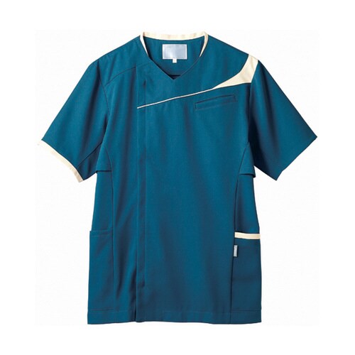 スクラブ 着丈69 胸囲108 肩幅43 袖丈25