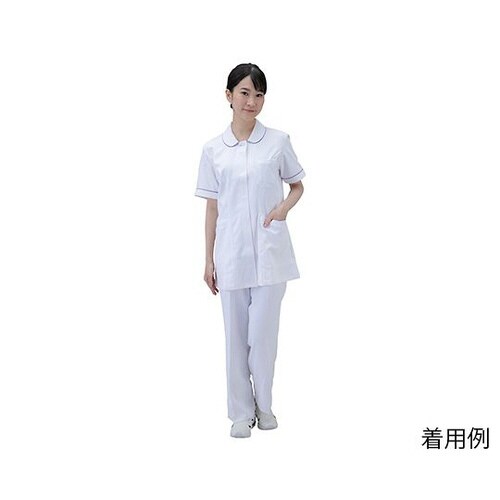 レディースジャケット ホワイト×パープル M