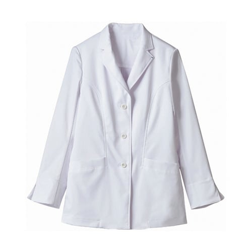 ドクターコート レディス長袖 ホワイト 3L