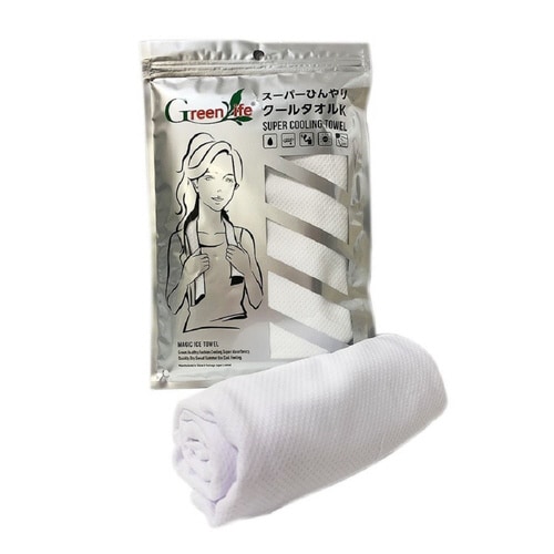 スーパーひんやりクールタオルK ホワイト 50枚入