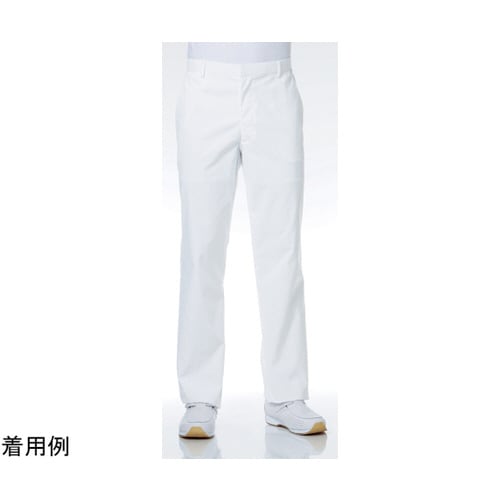 メンズスラックス ホワイト W130