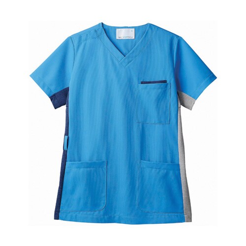 スクラブ 兼用 半袖 着丈68胸囲102肩幅40