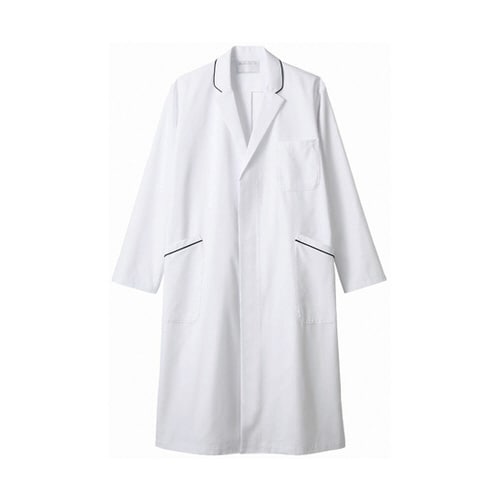 ドクターコート メンズ 長袖 白/ネイビー M