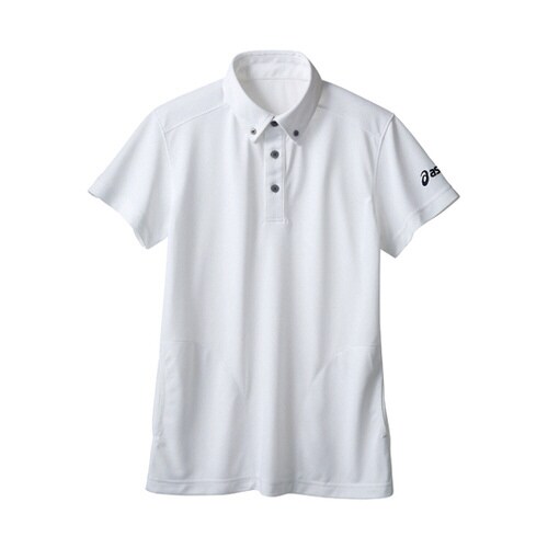 ポロシャツ 兼用 半袖 ホワイト M