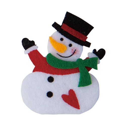 フェルトクリップ スノーマン 6個セット