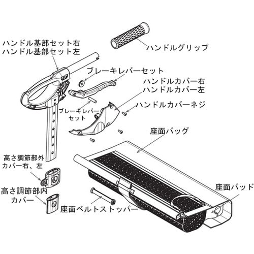高さ調節部外カバー左