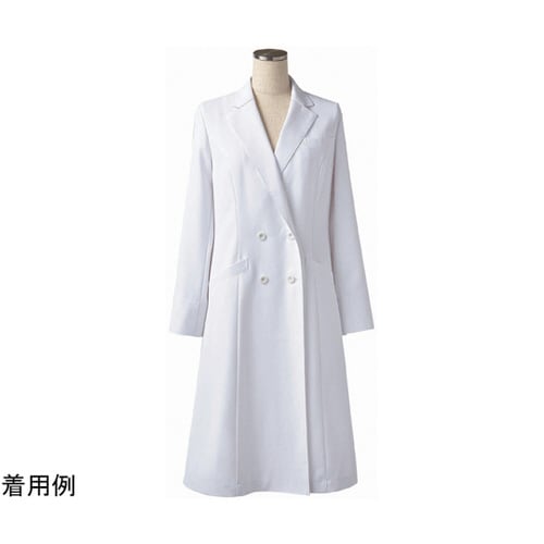 ドクターコートレディス長袖W ホワイト L