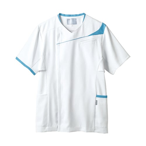 スクラブ 着丈69 胸囲104 肩幅41 袖丈25