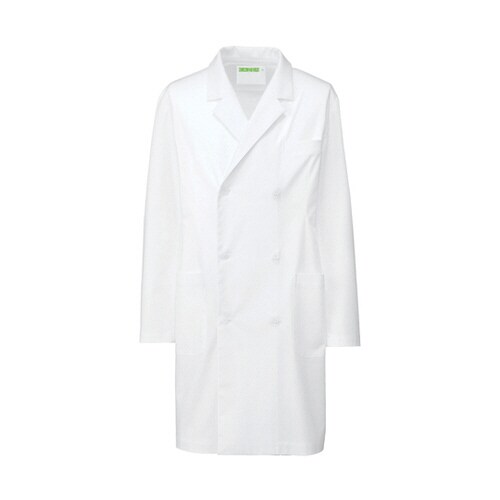 メンズ診察衣Wハーフ丈 ホワイト 3L