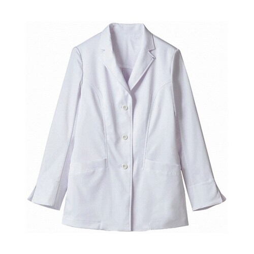 ドクターコート レディス長袖 ホワイト M