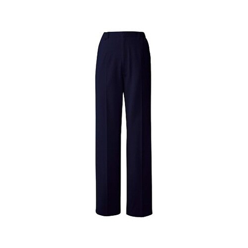 レディースストレートパンツ ネイビー 4L