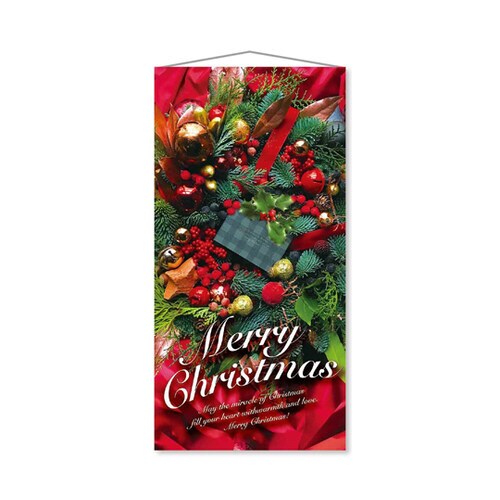 タペストリー メリークリスマス 90×180cm