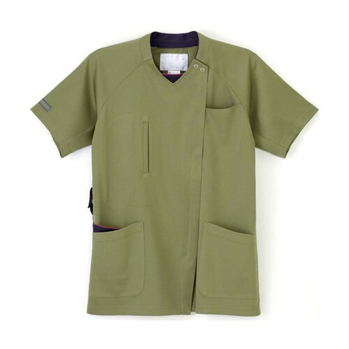 男女兼用スクラブ オリーブ SS