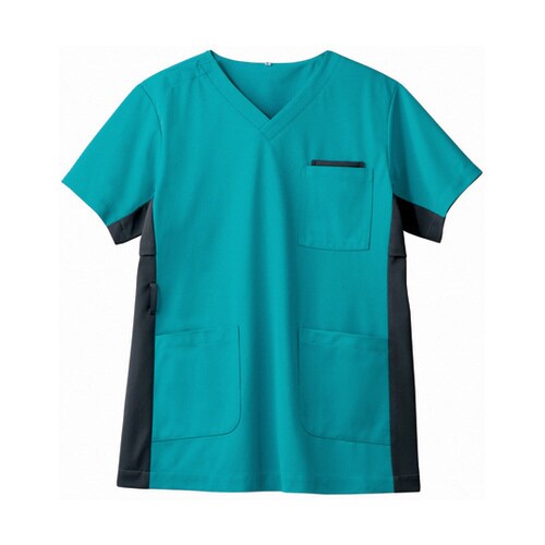 スクラブ 兼用 半袖 着丈68胸囲102肩幅40