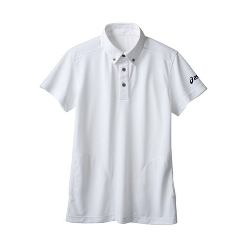 ポロシャツ 兼用 半袖 ホワイト S