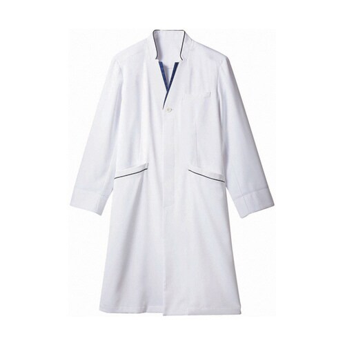 ドクターコート メンズ 長袖白/ネイビー SS
