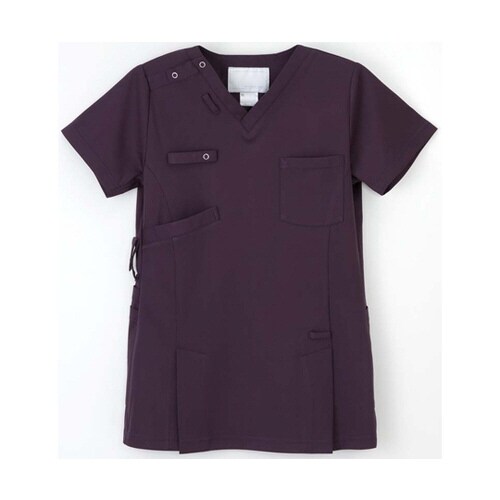 男女兼用スクラブ パープル LL