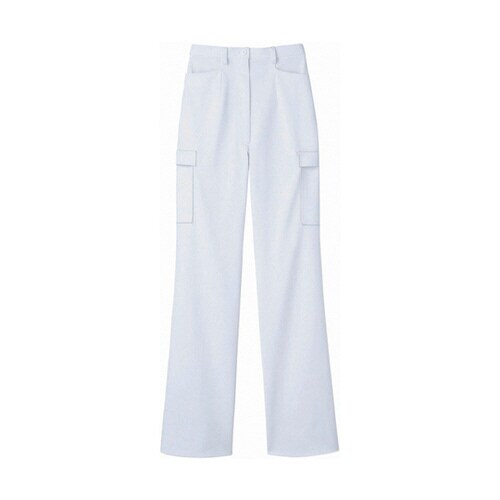 パンツ レディス カーゴ 白 4L