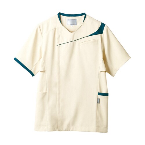 スクラブ 着丈69 胸囲104 肩幅41 袖丈25