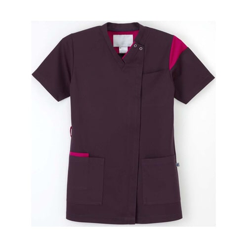 男女兼用スクラブ パープル L