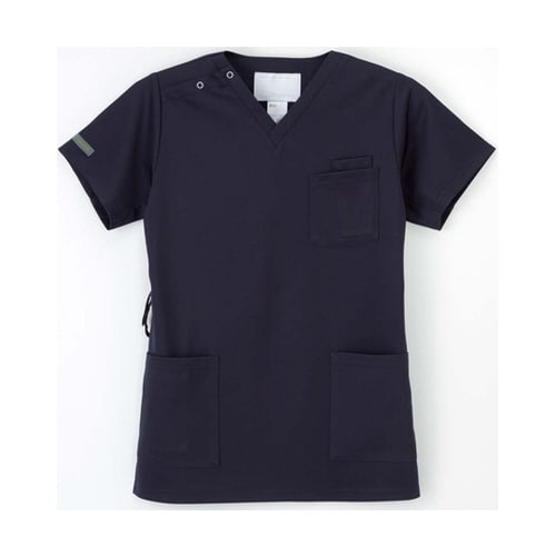 男女兼用スクラブ ネイビー L