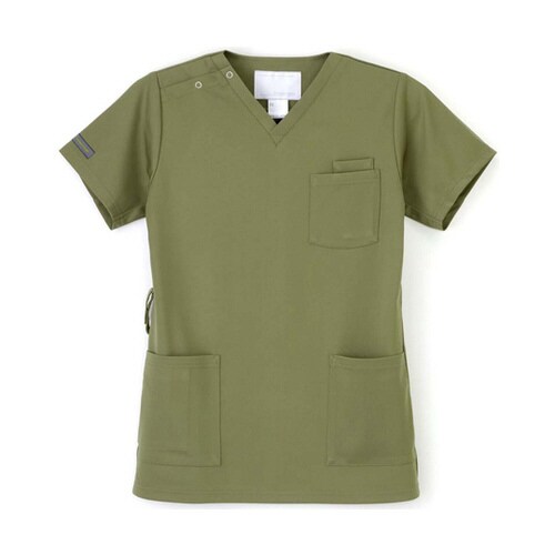 男女兼用スクラブ オリーブ M