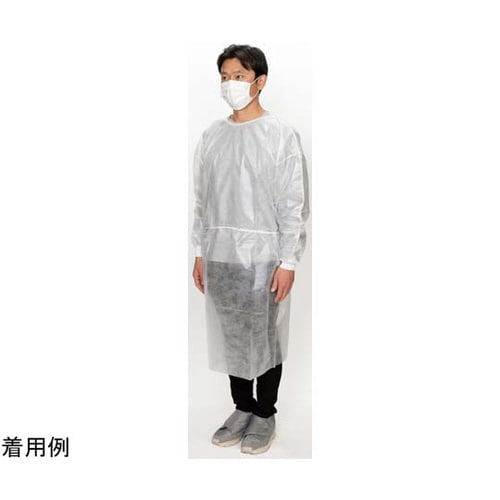 アイソレーションガウン(PE防水−リブ袖)個包装