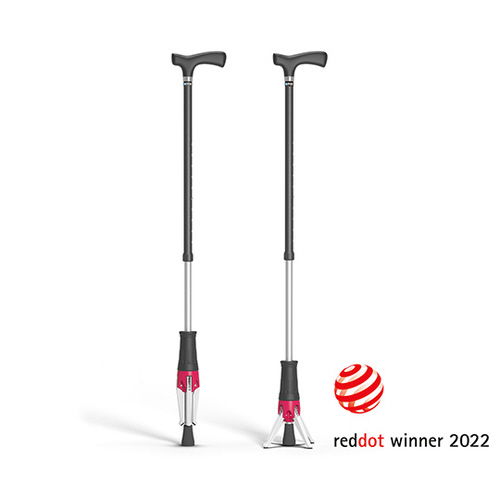 立てられるつえ「クロスポッド」 レッド