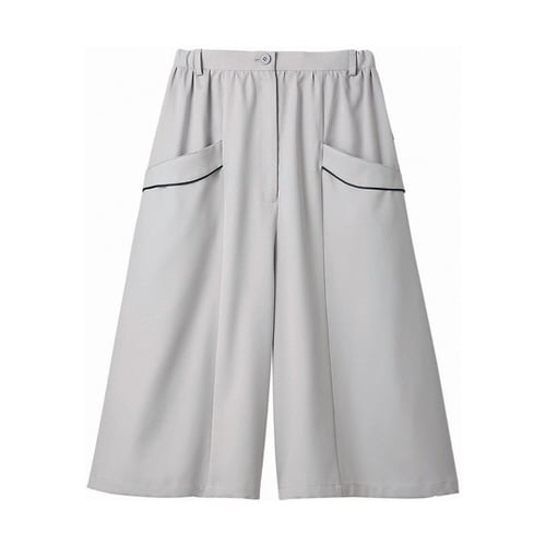 フレアパンツ レディス ライトグレー LL