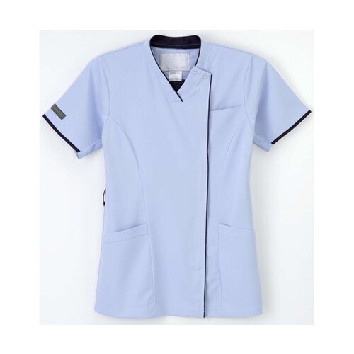 男女兼用ニットシャツ ブルー S