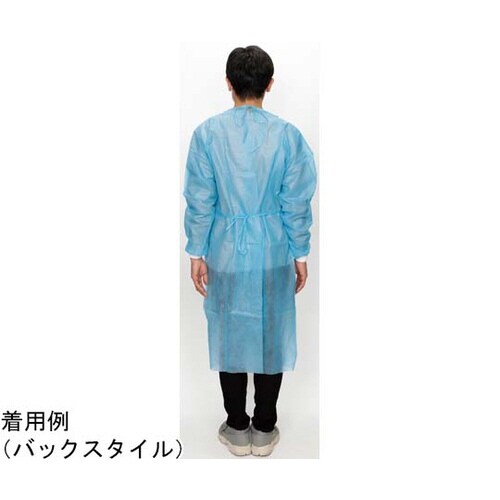 アイソレーションガウン(PE防水−リブ袖)個包装