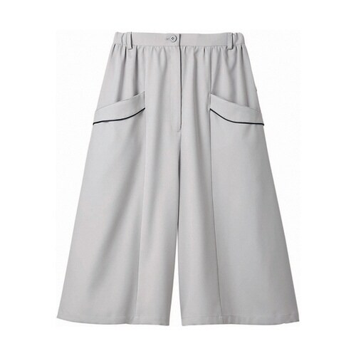 フレアパンツ レディス ライトグレー L