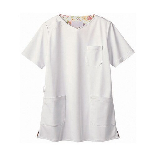 スクラブ 着丈70 胸囲114 肩幅43 袖丈21