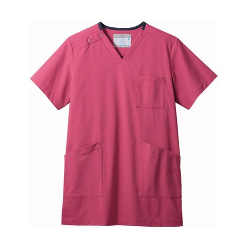 スクラブ 着丈77 胸囲124 肩幅50 袖丈25