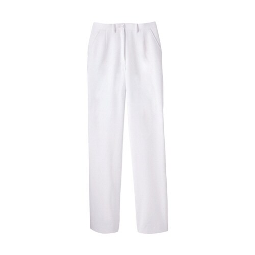 女性用 二重織ストレッチパンツ ホワイト M