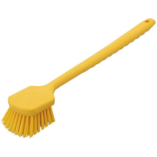 ロングハンドルブラシ イエロー