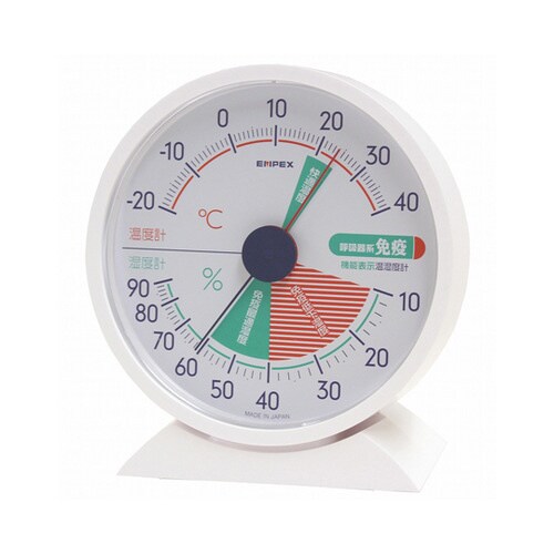 呼吸器系免疫機能表示温湿度計