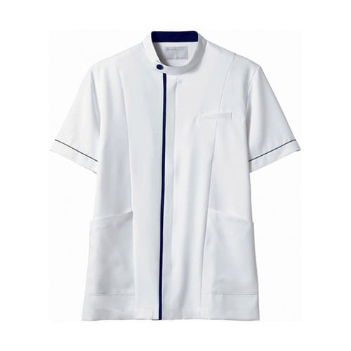 ジャケット メンズ 半袖 白/ネイビー S