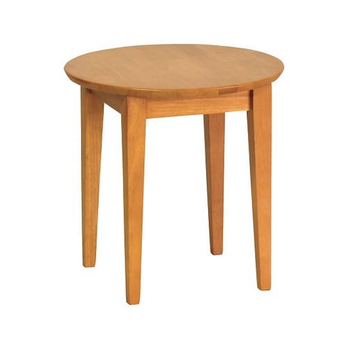 丸型ローテーブル ライトブラウン