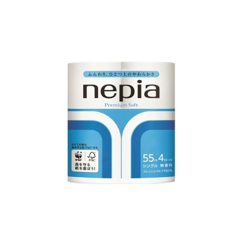 ネピアプレミアムソフトトイレット4ロールシングル
