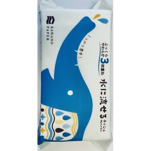 N水に流せる3枚重ねソフトパックティシュ10×60