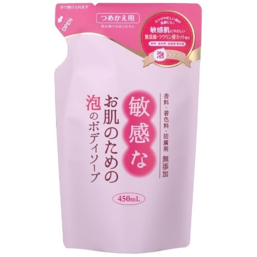 敏感肌ボディソープ泡タイプ詰替400ML