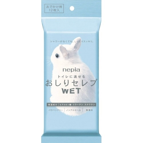 ネピアおしりセレブウエットおでかけ用12枚×10
