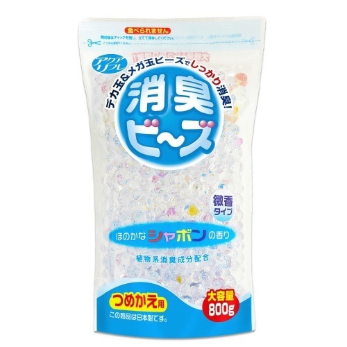 アクアリフレ消臭ビーズ替え大容量シャボン800G