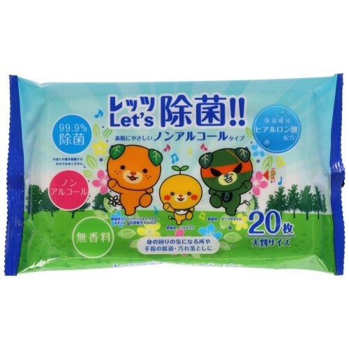 レッツ除菌ウェットティッシュ 20枚×30