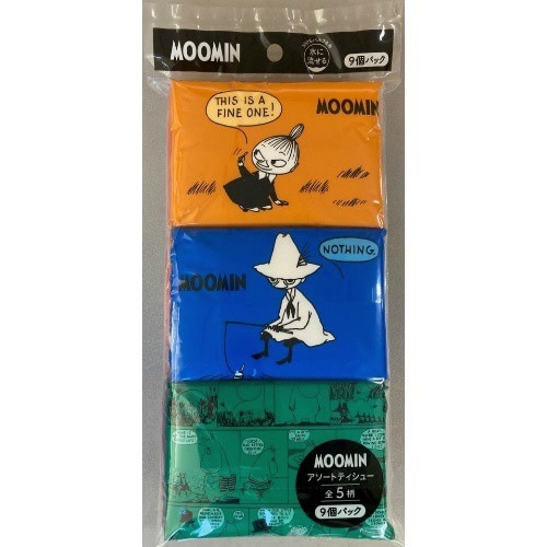 ムーミン水に流せるポケットティシュ9P×10