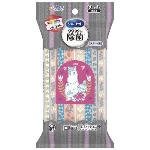 バラダミーシルコット99%外出10枚×3ムーミン