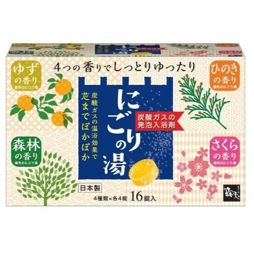 露天 薬用発泡入浴剤 にごりの湯 16包