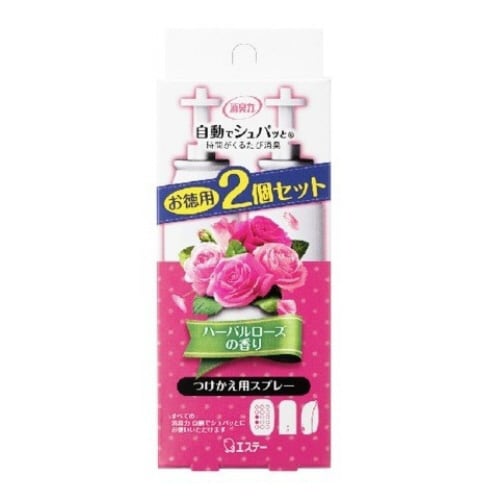 消臭力自動でシュパッとかえ2Pローズ×4